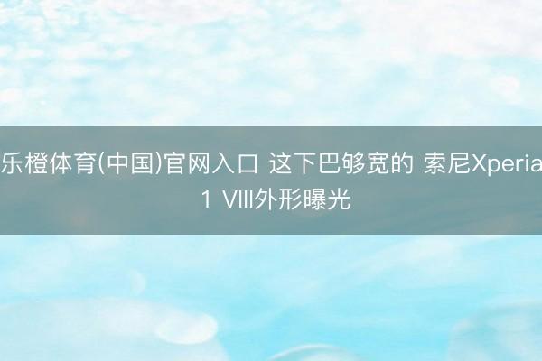 乐橙体育(中国)官网入口 这下巴够宽的 索尼Xperia 1 VIII外形曝光