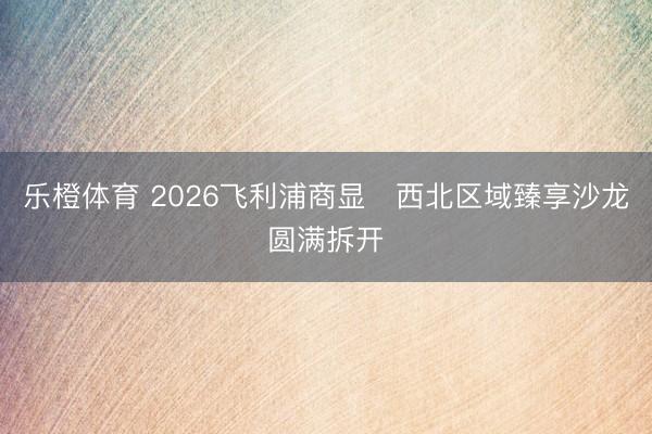 乐橙体育 2026飞利浦商显・西北区域臻享沙龙圆满拆开