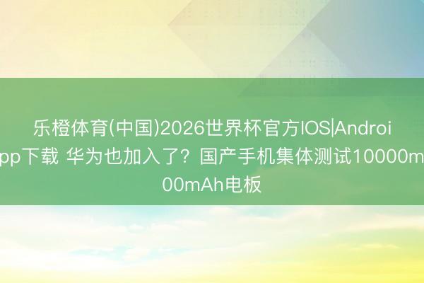 乐橙体育(中国)2026世界杯官方IOS|Android手机app下载 华为也加入了？国产手机集体测试10000mAh电板